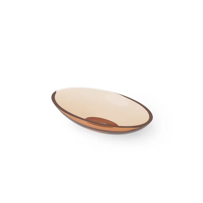 Dea Design Washbasins Раковина, накладная, без отв, Glasstech, прозрачная смола, цвет: Sunset R1