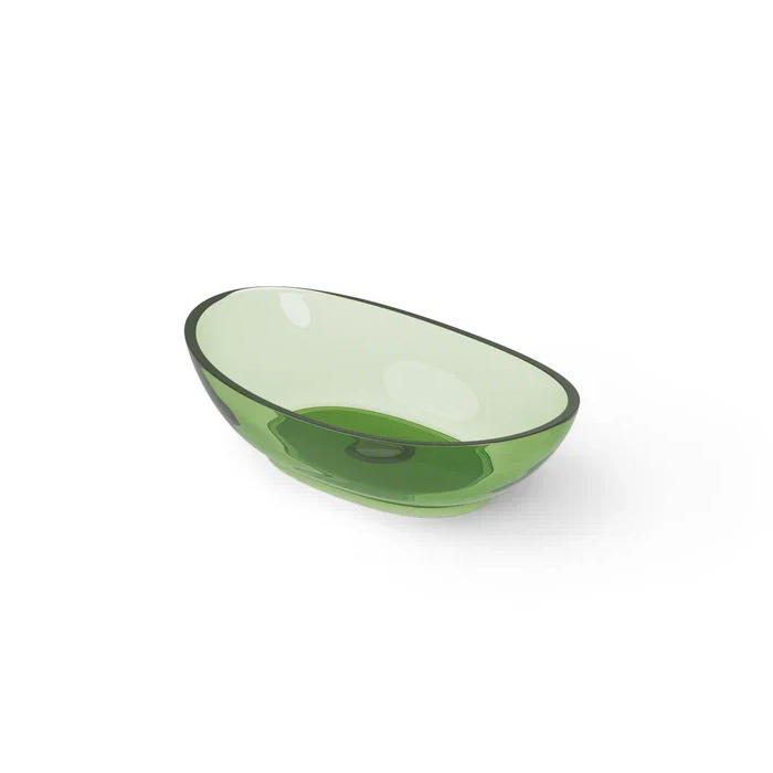 Dea Design Washbasins Раковина, накладная, без отв, Glasstech, прозрачная смола, цвет: Emerald R3