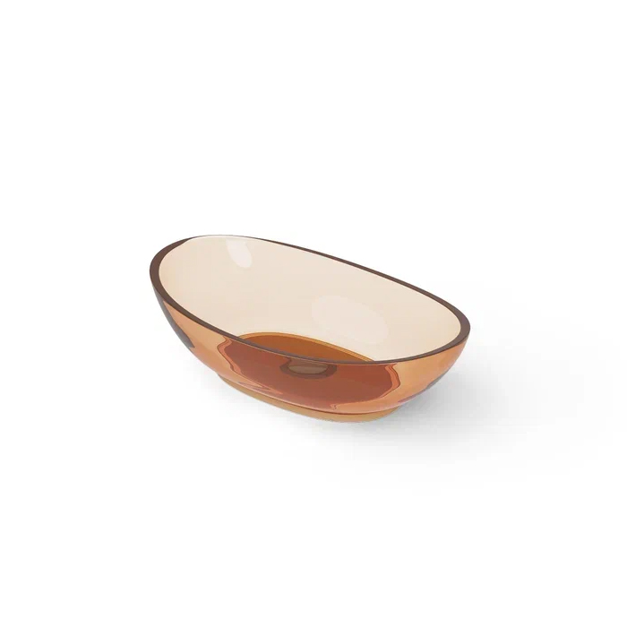 Dea Design Washbasins Раковина, накладная, без отв, Glasstech, прозрачная смола, цвет: Sunset R1