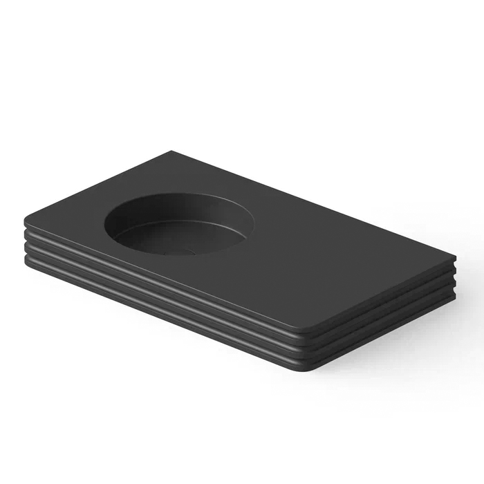Dea Design Washbasins Раковина, накладная, без отв, Solid Surface, цвет: Black №16