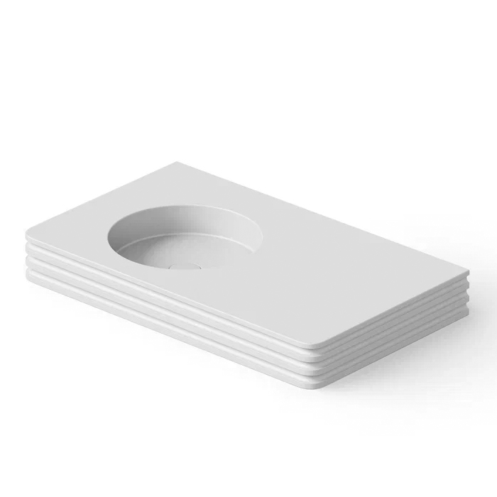 Dea Design Washbasins Раковина, накладная, без отв, Solid Surface, цвет: White №18