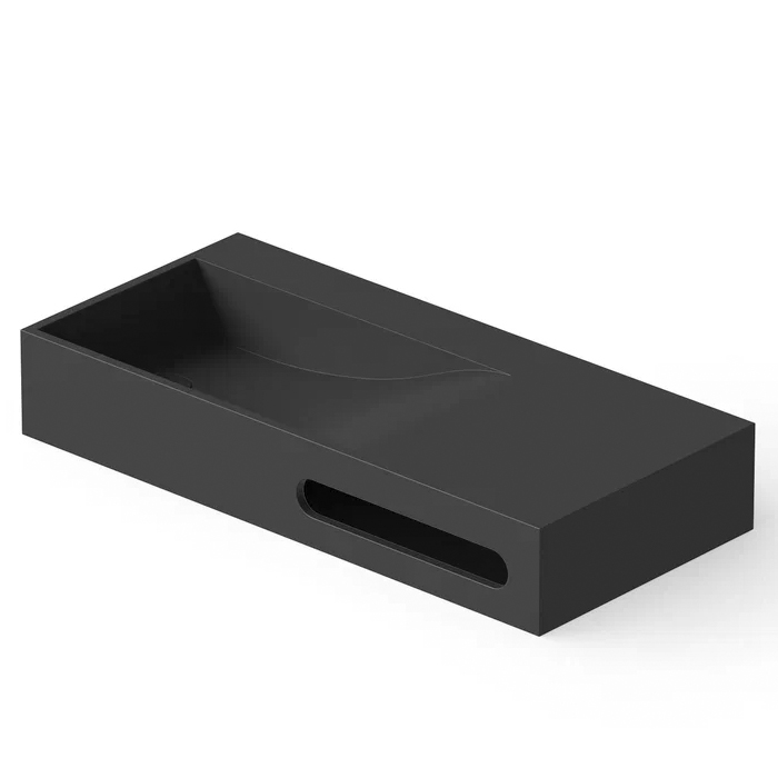 Dea Design Washbasins Раковина, накладная, без отв, Solid Surface, цвет: Black №16