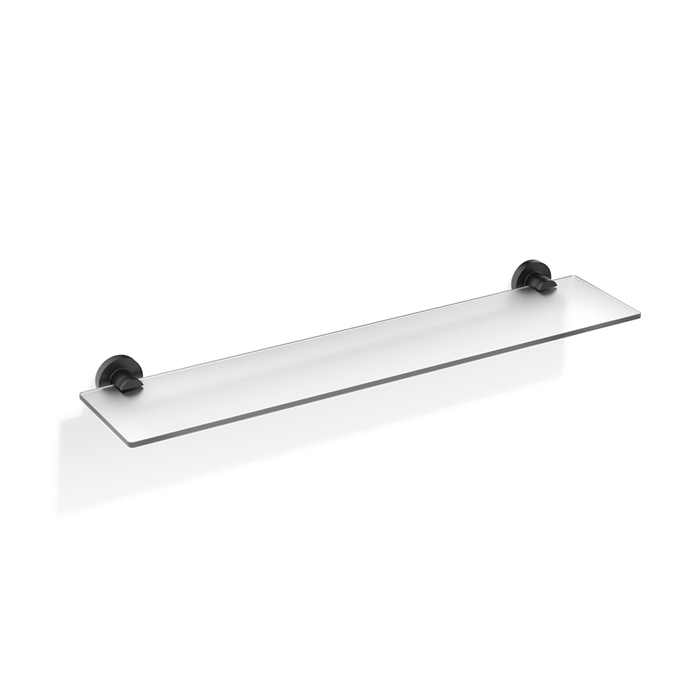 Decor Walther Basic GLA60 Полка стеклянная, подвесной, цвет: черный матовый