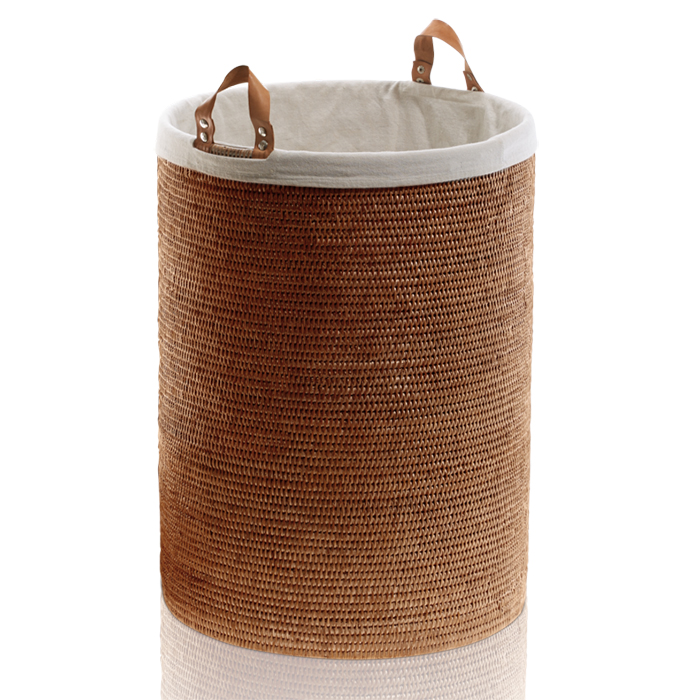 Decor Walther Basket SPA Корзина для белья с ручками, напольная, цвет: ротанг темный