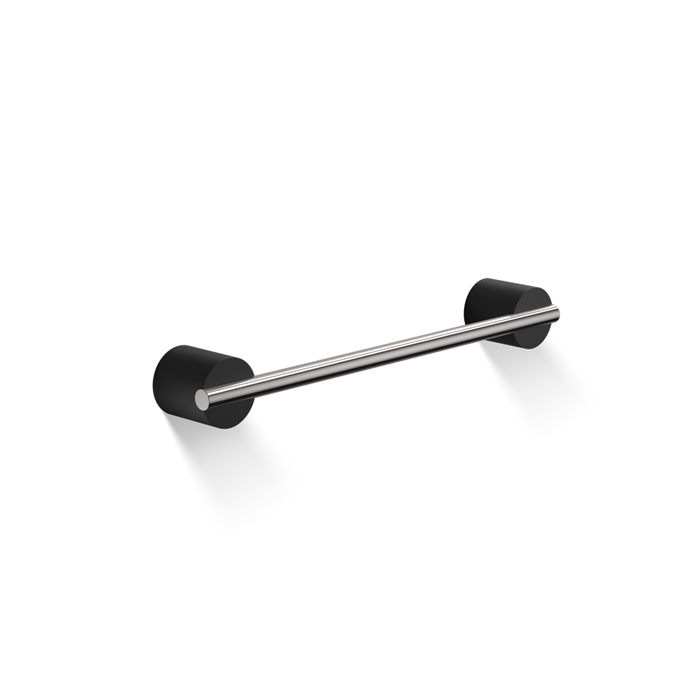 Decor Walther Black Stone HTE30 Полотенцедержатель, цвет: черный матовый / сталь матовая