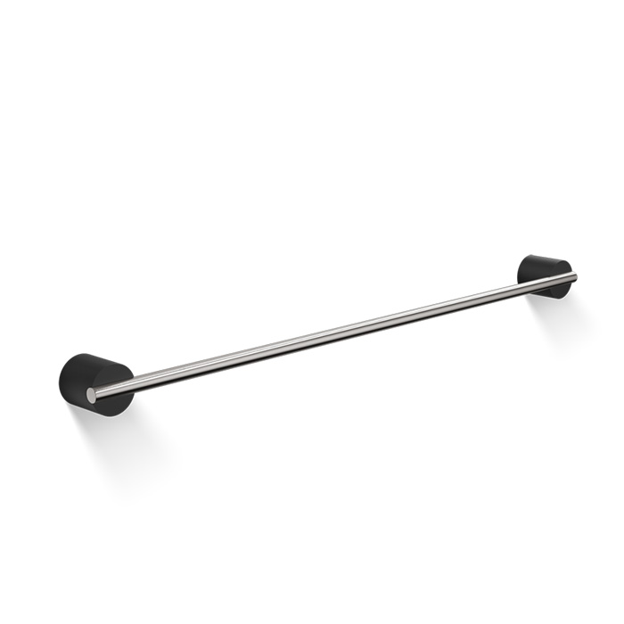 Decor Walther Black Stone HTE60 Полотенцедержатель, подвесной, цвет: черный матовый / сталь матовая