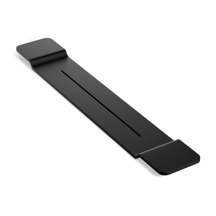 Decor Walther Black Stone WAN Полка для ванны, цвет: черный матовый