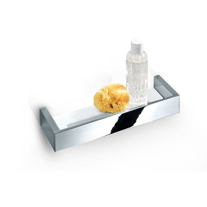 Decor Walther Brick DA30 Душевая полка, акриловое белое стекло, подвесная, цвет: хром