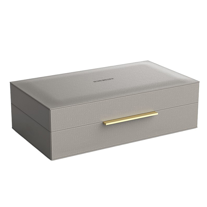 Decor Walther Brownie BOX L Коробка универсальная, искусственная кожа, цвет: темно-серый