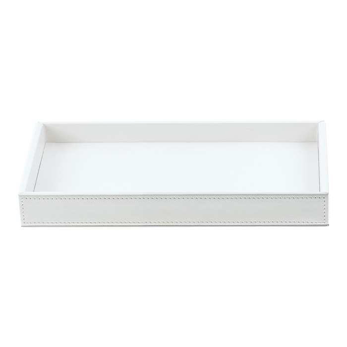Decor Walther Brownie Tab L Лоток универсальный, настольный, цвет: белая кожа
