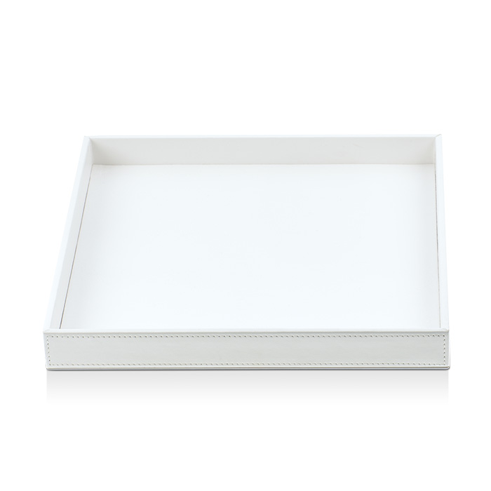 Decor Walther Brownie Tab Q Лоток универсальный, настольная, цвет: белая кожа