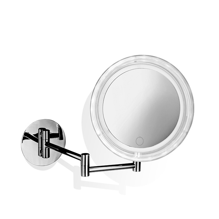 Decor Walther BS 17 Touch Косметическое зеркало, подвесное, увел. 5x, сенсорный вкл, подсветка LED, цвет: хром