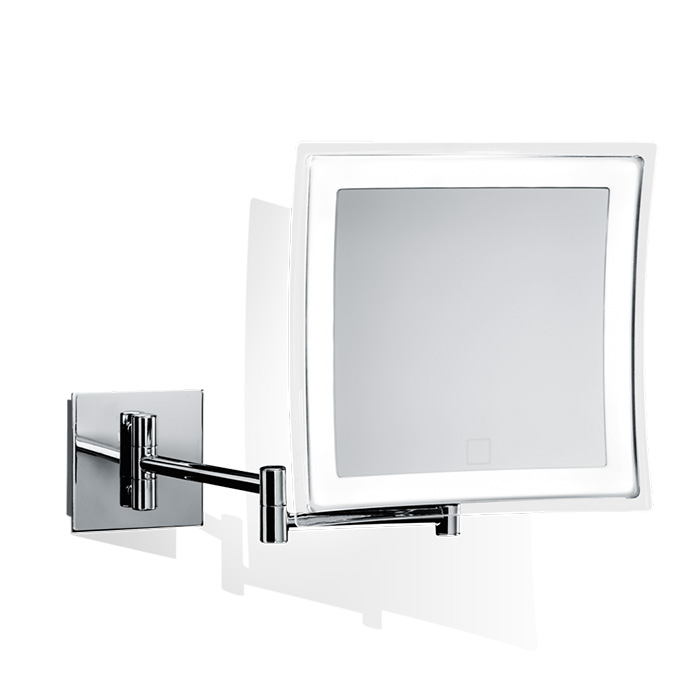 Decor Walther BS 85 Touch Косметическое зеркало, подвесное, увел. 5x, сенсорный вкл, подсветка LED, цвет: хром