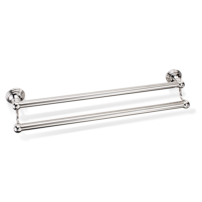 Decor Walther Classic HTD60 Полотенцедержатель двойной, подвесной, цвет: никель полированный