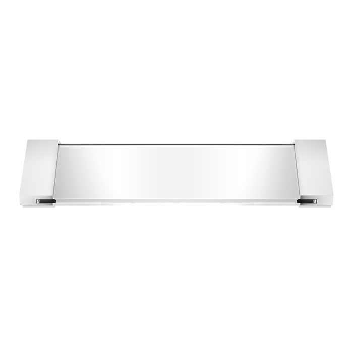 Decor Walther Classic Tab 34 Лоток универсальный, прозрачное стекло, настольный, цвет: хром