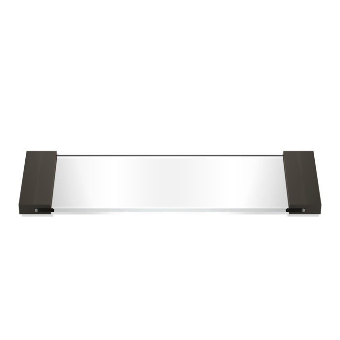 Decor Walther Classic Tab 34 Лоток универсальный, прозрачное стекло, настольный, цвет: темная бронза