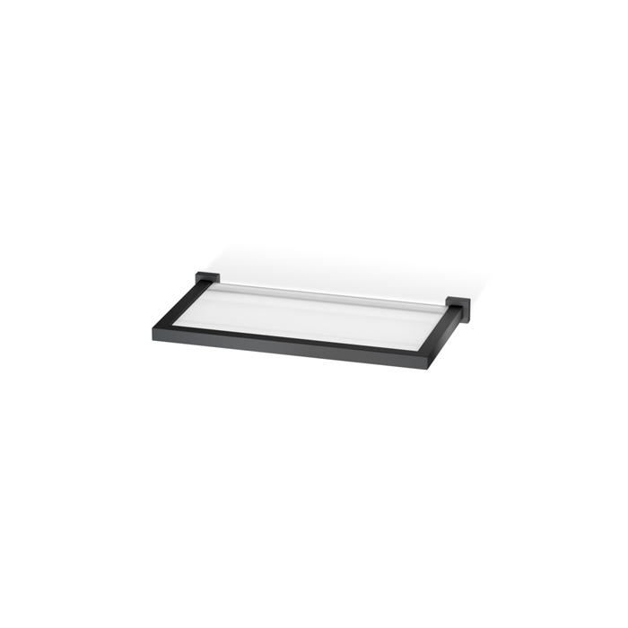 Decor Walther Corner GLA30 Полочка стеклянная, подвесной, цвет: черный матовый