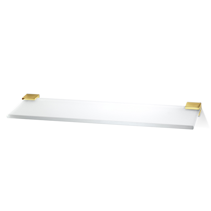 Decor Walther Corner GLA40 Полочка стеклянная, подвесная, цвет: золото