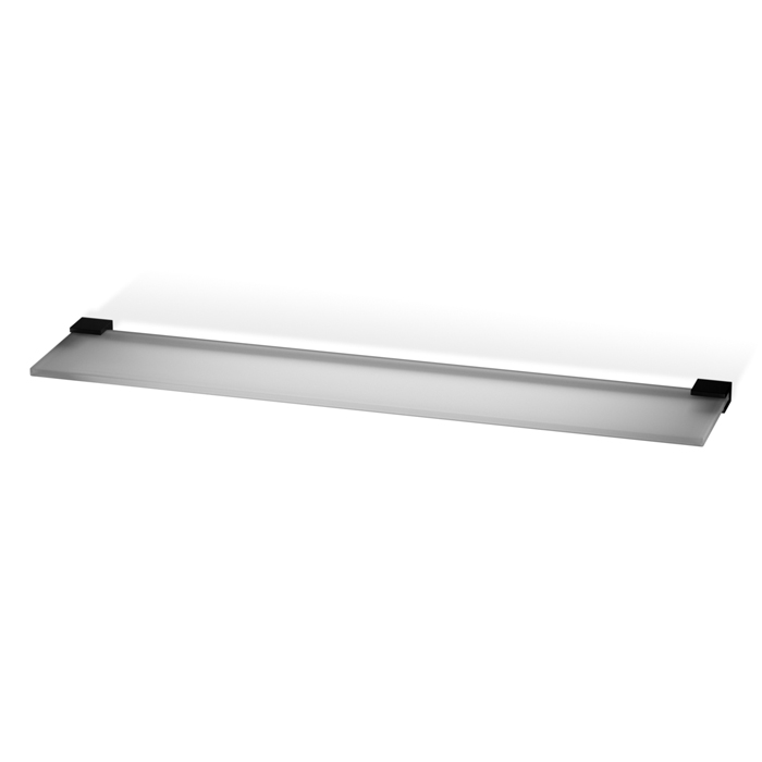 Decor Walther Corner GLA60 Полочка стеклянная, подвесной, цвет: черный матовый