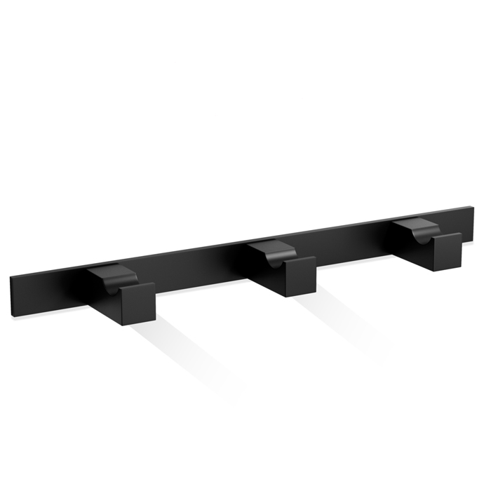 Decor Walther Corner HAK3 Панель с 3 крючками, подвесной, цвет: черный матовый