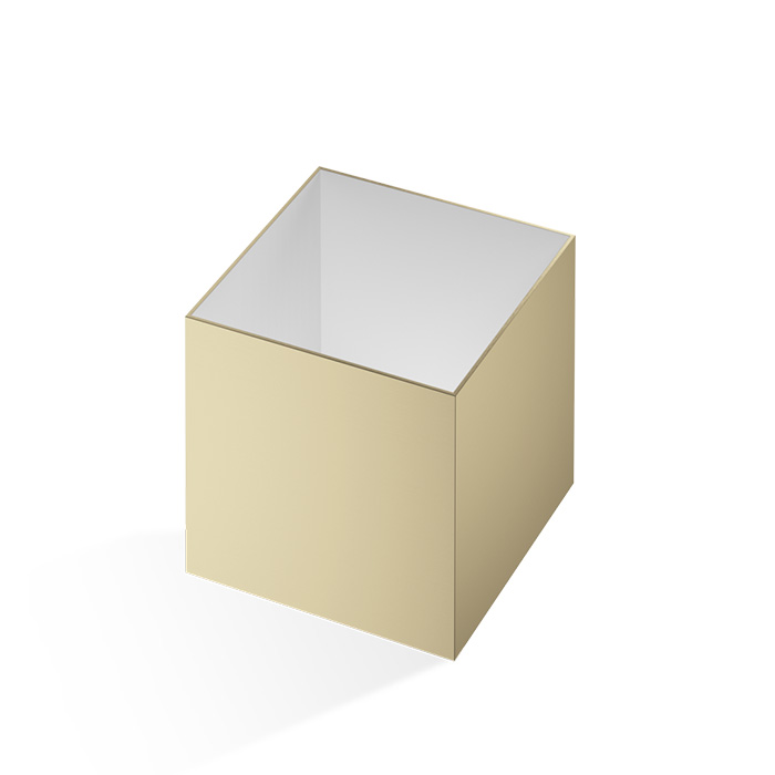 Decor Walther Cube DW 356 Баночка универсальная, настольная, цвет: золото матовое
