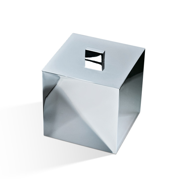Decor Walther Cube DW 3560 Баночка универсальная, с крышкой, настольная, цвет: хром
