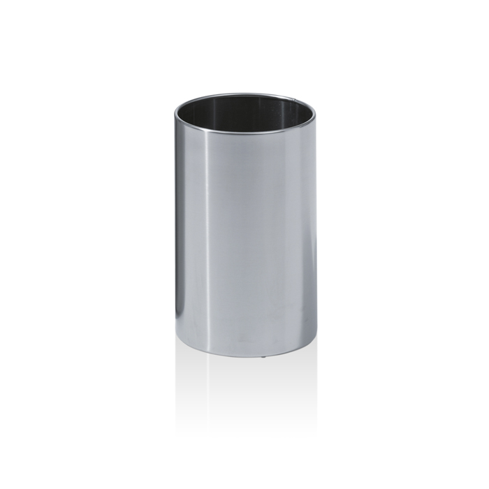 Decor Walther DW 104 Корзина для бумаги, напольная, цвет: сталь полированная