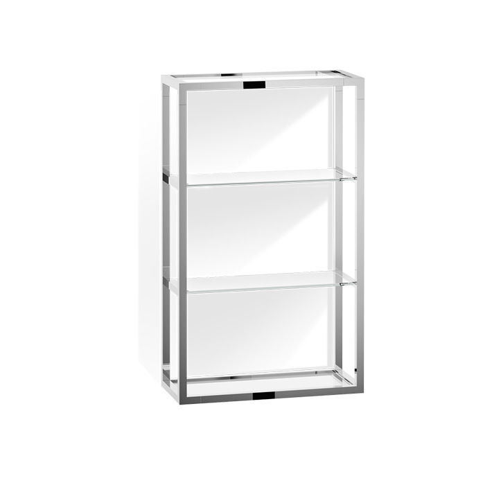 Decor Walther ET 6 Шкафчик открытый, стекло прозрачное, подвесной, цвет: хром