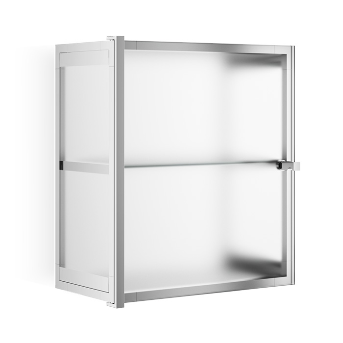 Decor Walther Glas S 2 Шкафчик подвесной, стекло матовое, цвет: хром