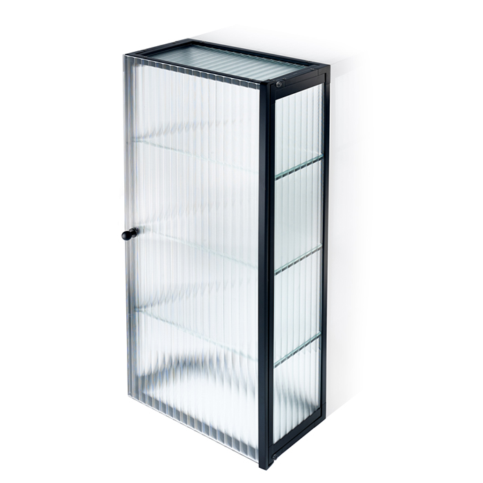 Decor Walther Glas S 3 Шкафчик подвесной, цвет: черный матовый