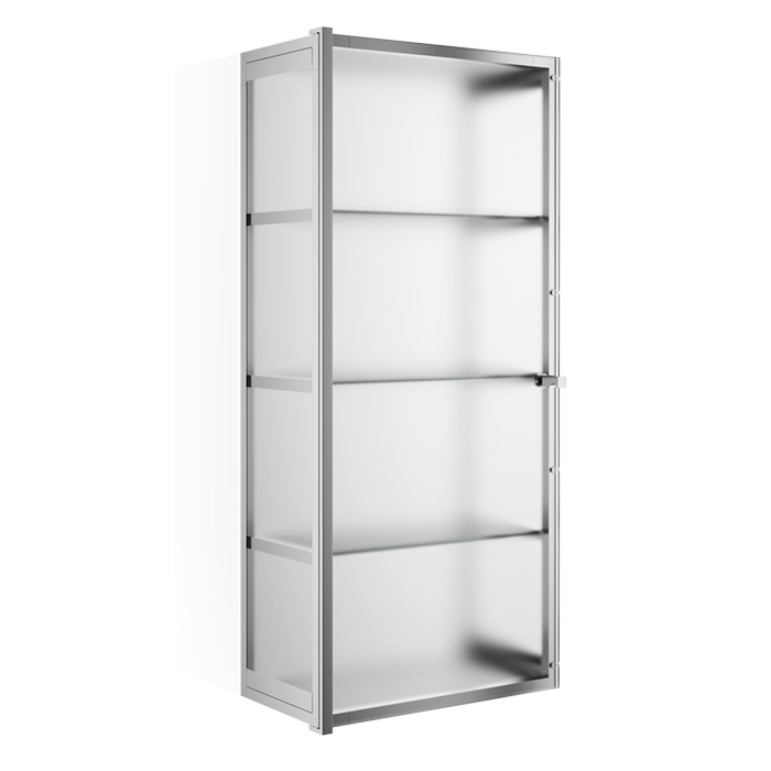 Decor Walther Glas S 3 Шкафчик подвесной, стекло матовое, цвет: хром