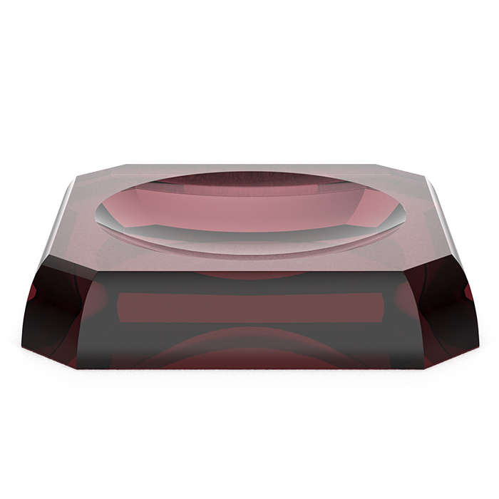Decor Walther KR STS Kristall Мыльница, настольная, цвет: Rich Burgundy