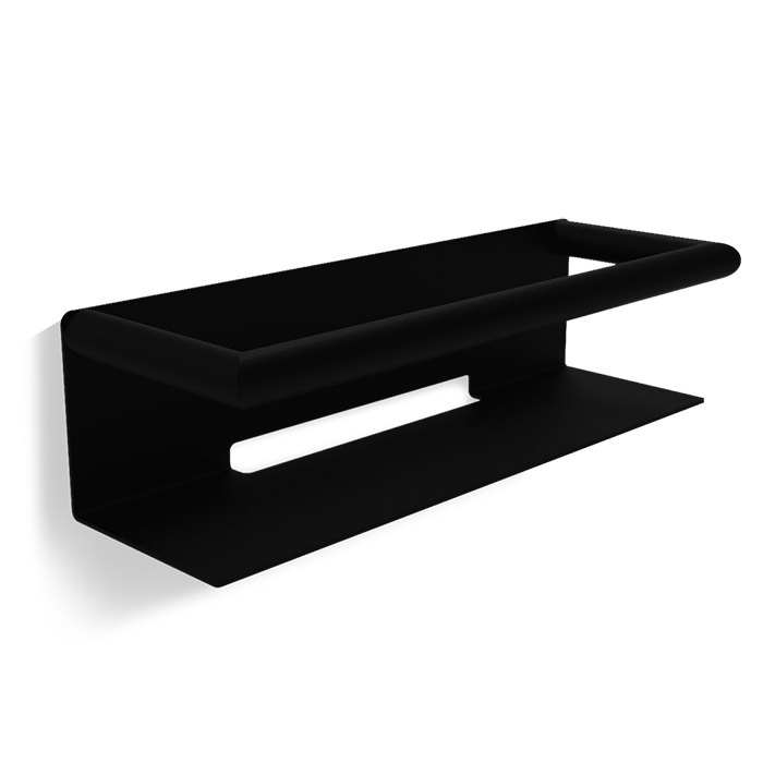 Decor Walther Mikado DA Полочка, подвесная, цвет: черный матовый