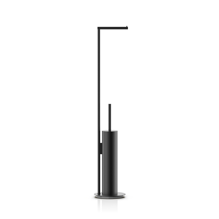 Decor Walther Mikado SBK Напольная стойка, с ершиком и бумагодержателем, цвет: черный матовый