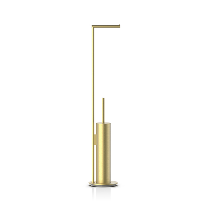 Decor Walther Mikado SBK Напольная стойка, с ершиком и бумагодержателем, цвет: латунь