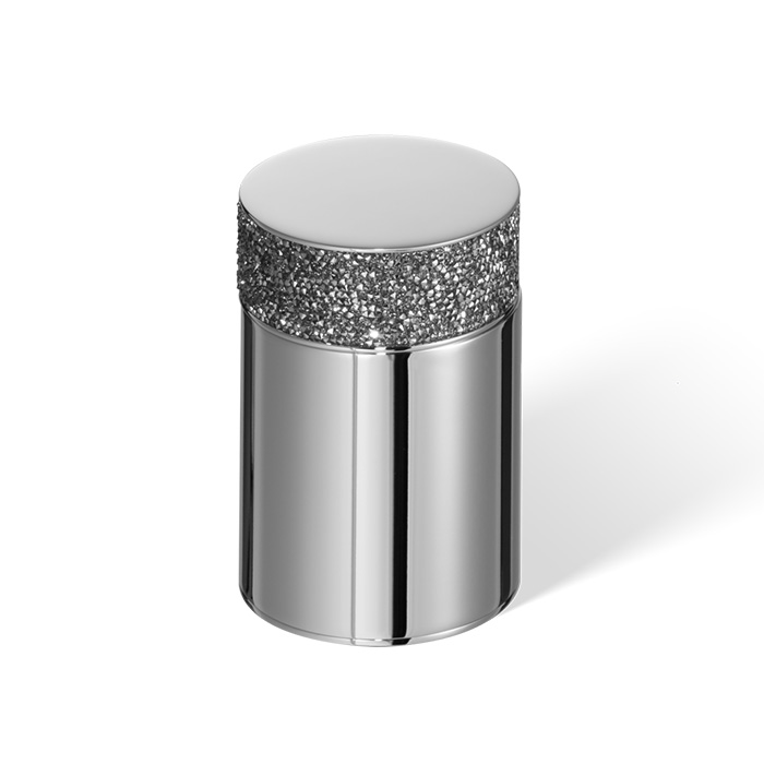 Decor Walther Rocks BMD1 Баночка универсальная, с кристаллами Swarovski, настольная, цвет: хром