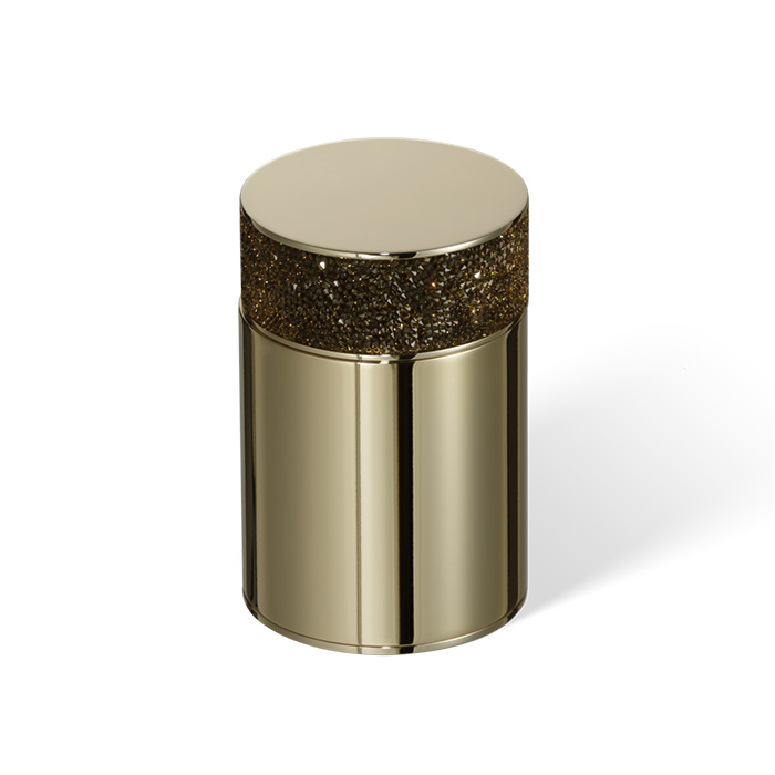 Decor Walther Rocks BMD1 Баночка универсальная, с кристаллами Swarovski, настольная, цвет: золото