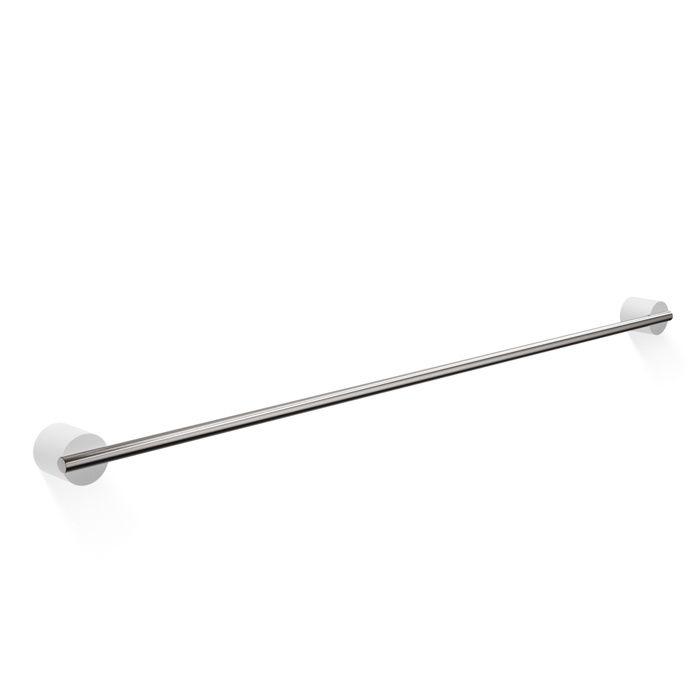 Decor Walther Stone HTE80 Полотенцедержатель, подвесной, цвет: белый / сталь матовая