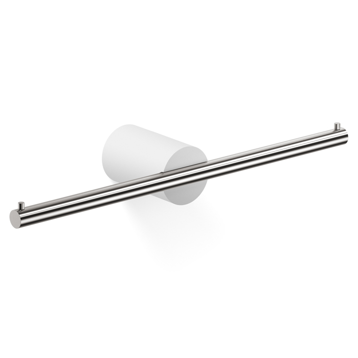 Decor Walther Stone TPH2 Держатель туалетной бумаги, двойной, подвесной, цвет: белый / сталь матовая
