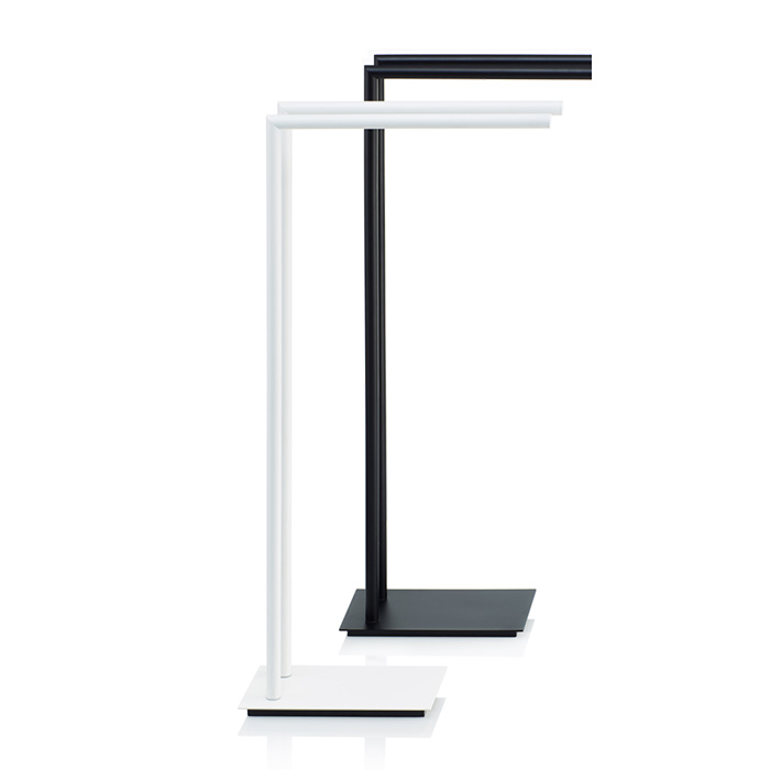 Decor Walther Straight 2 Полотенцедержатель двойной, напольный, цвет: белый матовый