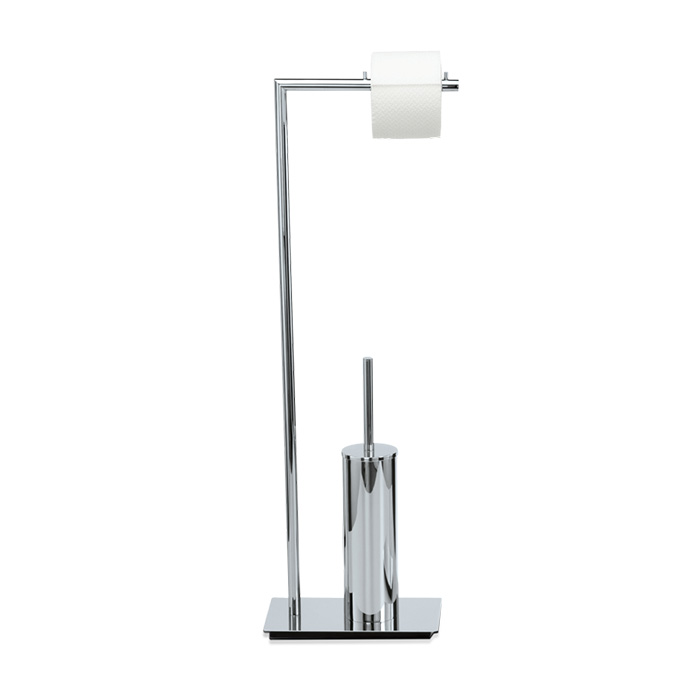 Decor Walther Straight 6 Напольная стойка с ершиком и бумагодержателем, цвет: хром