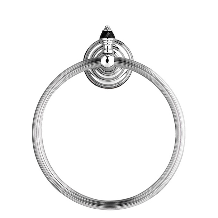 Devon&Devon Black Diamond Полотенцедержатель - кольцо, подвесной, цвет: хром