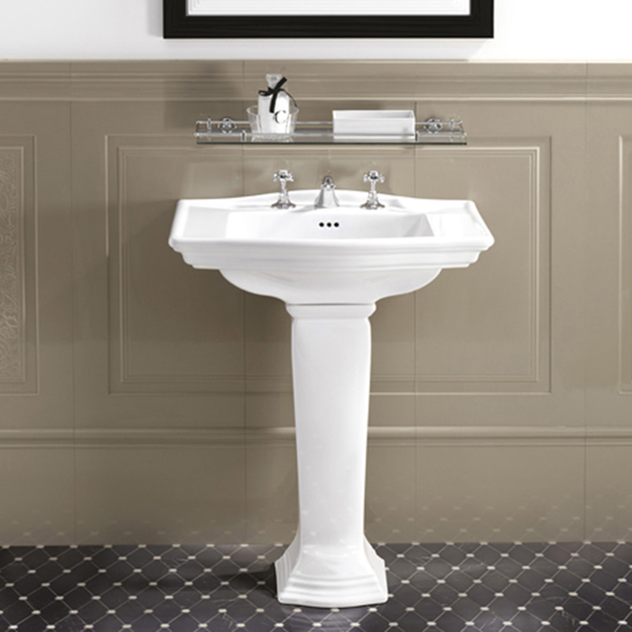 Devon&Devon Westminster Раковина с 1 отверстием под смеситель, цвет: белый