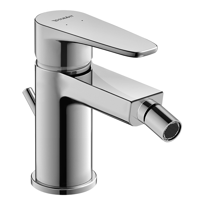 Duravit B.1 Смеситель для биде, 1 отв, с донным клапаном, излив, цвет: хром