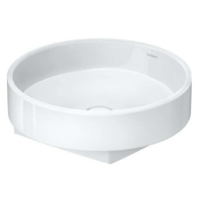 Duravit Balcoon Раковина, накладная, без отв, круглая, без перелива, DuraShield, цвет: белый матовый