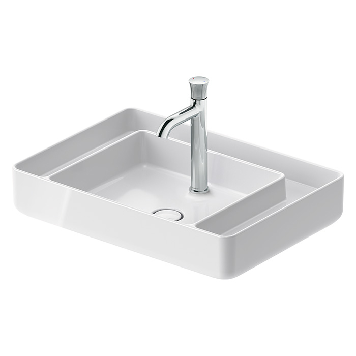 Duravit Bento Starck Box Раковина накладная, с 1 отв, HygieneGlaze, цвет: белый глянцевый