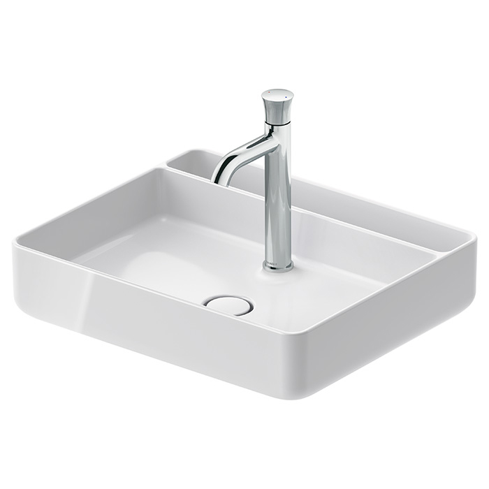 Duravit Bento Starck Box Раковина накладная, с 1 отв, HygieneGlaze, цвет: белый глянцевый