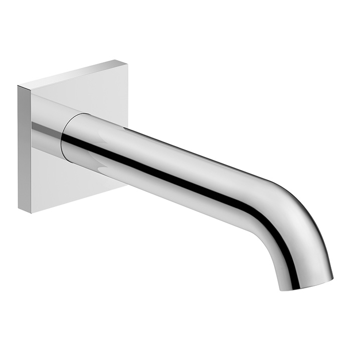 Duravit C.1 Излив для ванны, накладка квадрат, цвет: хром