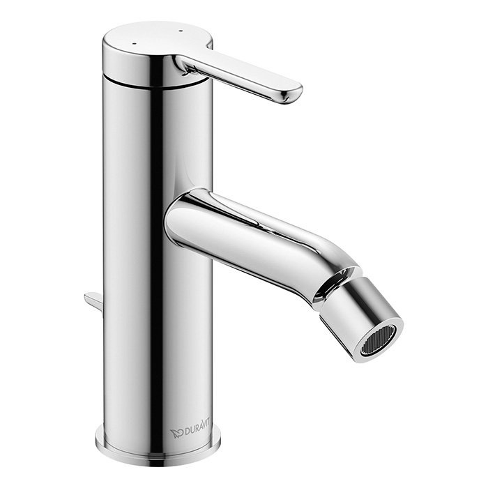 Duravit C.1 Смеситель для биде, 1 отв, с донным клапаном, излив, цвет: хром