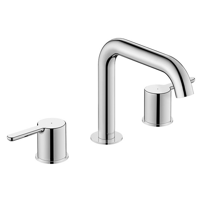 Duravit C.1 Смеситель для раковины, 3 отв, излив, цвет: хром
